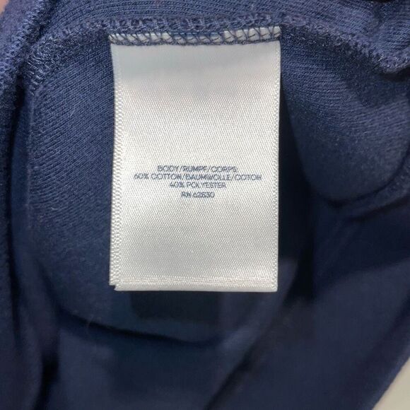 Lands End Mens 1/4 Zip Mock Neck Pullover Sweater Navy Blue Size 3XL Tall - Picture 6 of 8